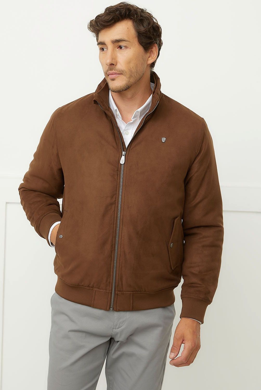 CHRISTIAN LACROIX - Chaqueta Suede Acolchada Hombre Christian Lacroix