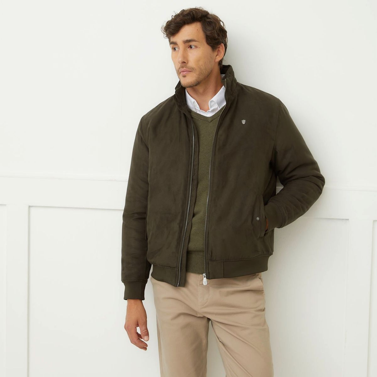 CHRISTIAN LACROIX - Chaqueta Suede Acolchada Hombre Christian Lacroix