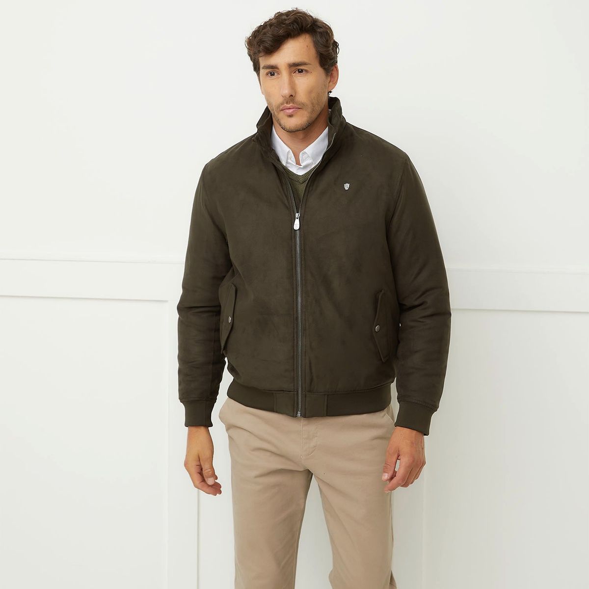 CHRISTIAN LACROIX - Chaqueta Suede Acolchada Hombre Christian Lacroix