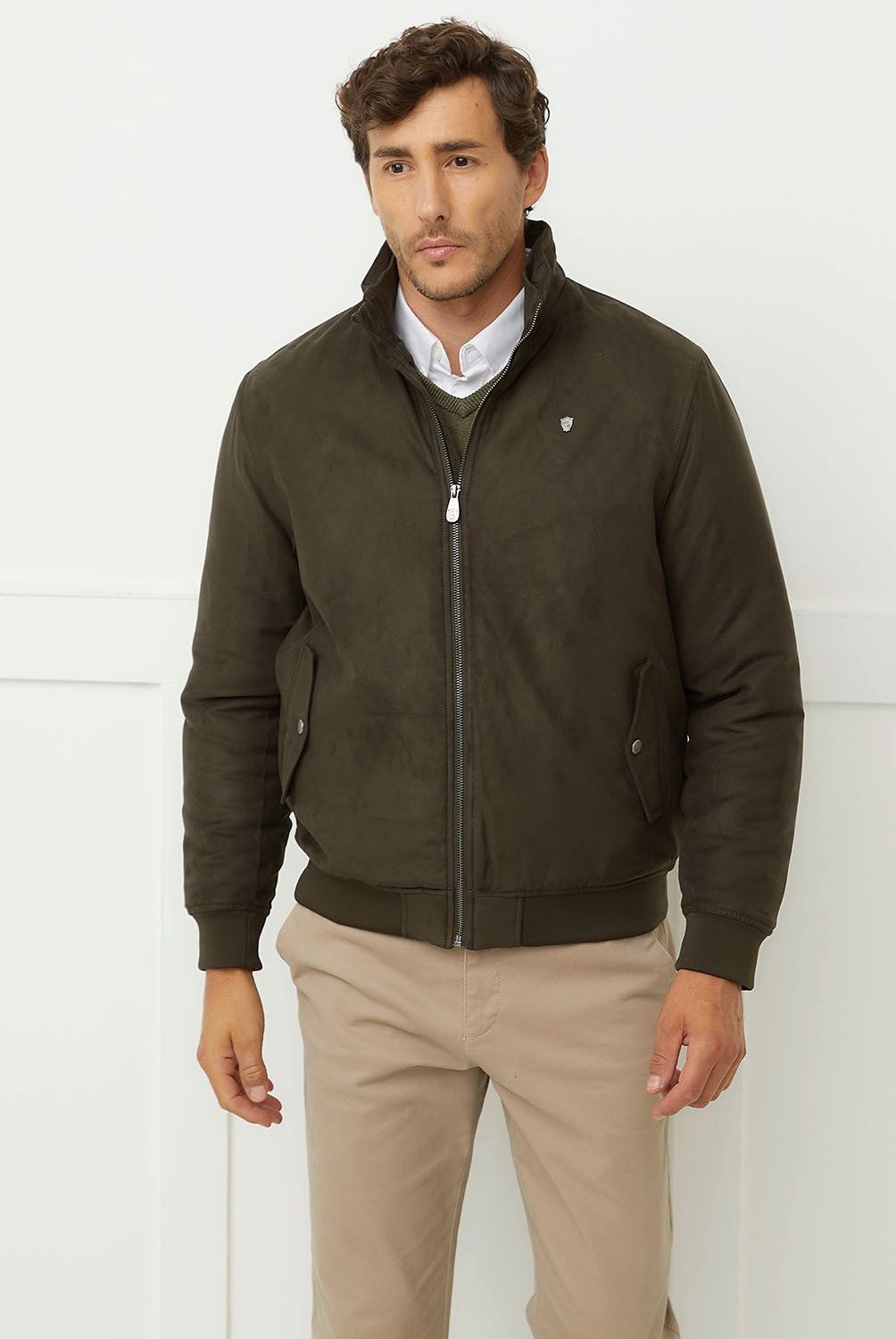 CHRISTIAN LACROIX - Chaqueta Suede Acolchada Hombre Christian Lacroix