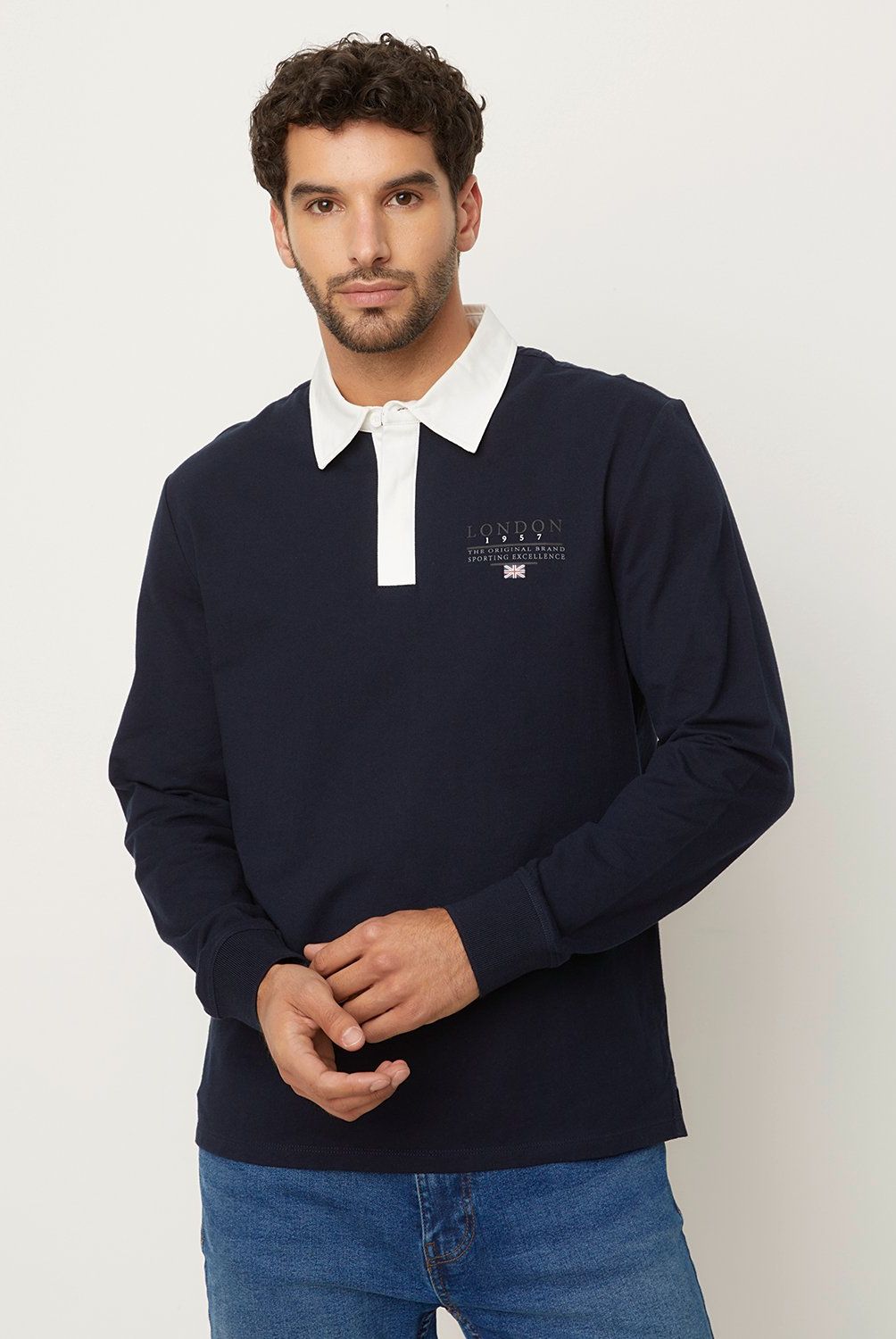 UNIVERSITY CLUB - Polera Manga Larga Algodón Hombre University Club