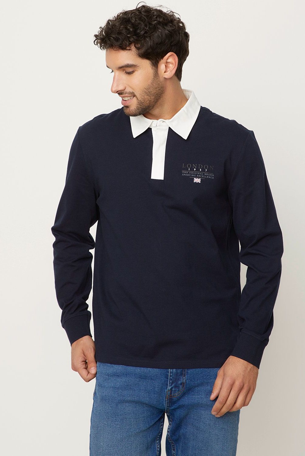 UNIVERSITY CLUB - Polera Manga Larga Algodón Hombre University Club