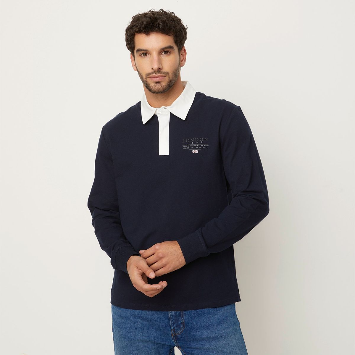 UNIVERSITY CLUB - Polera Manga Larga Algodón Hombre University Club