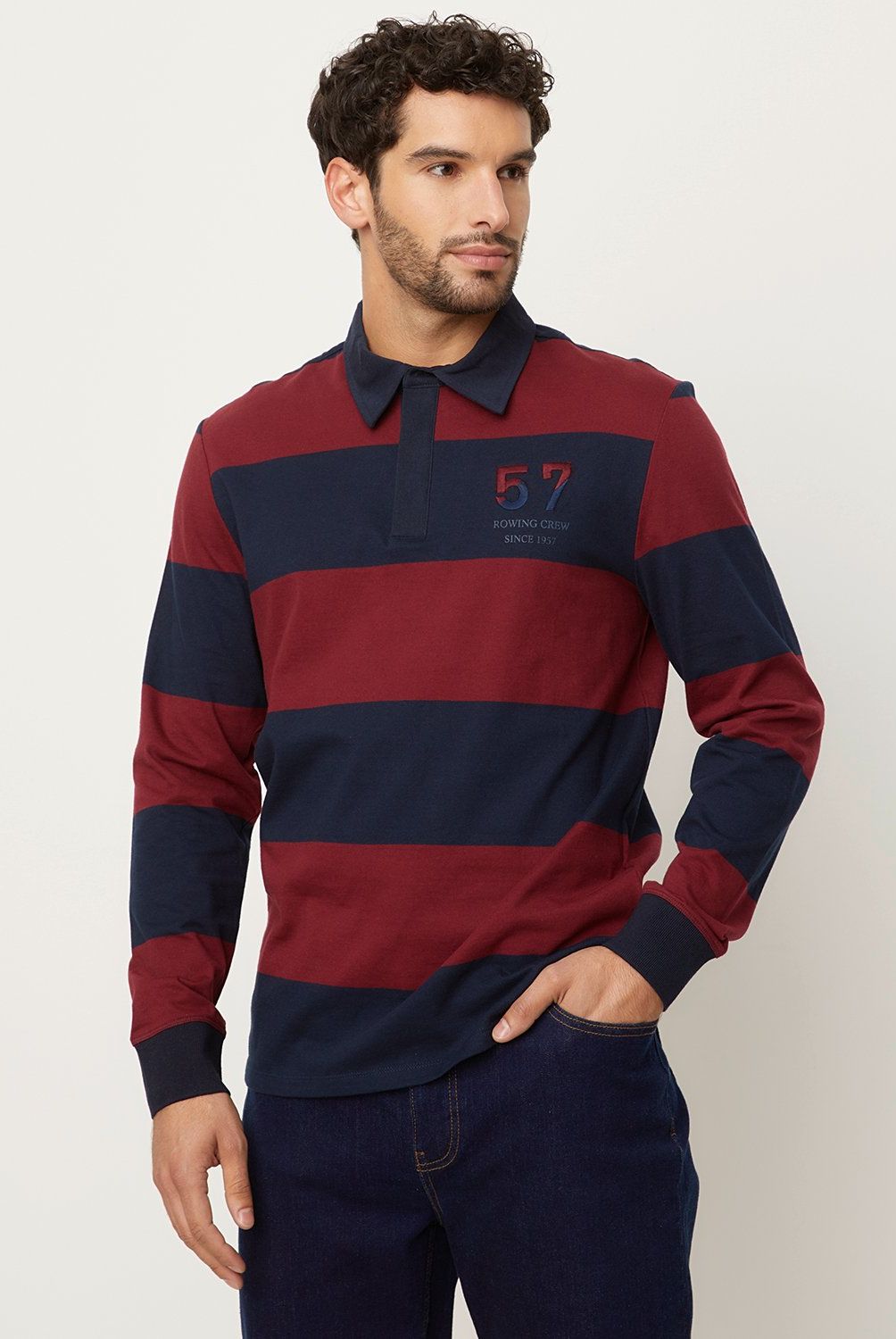 UNIVERSITY CLUB - Polera Manga Larga Algodón Hombre University Club