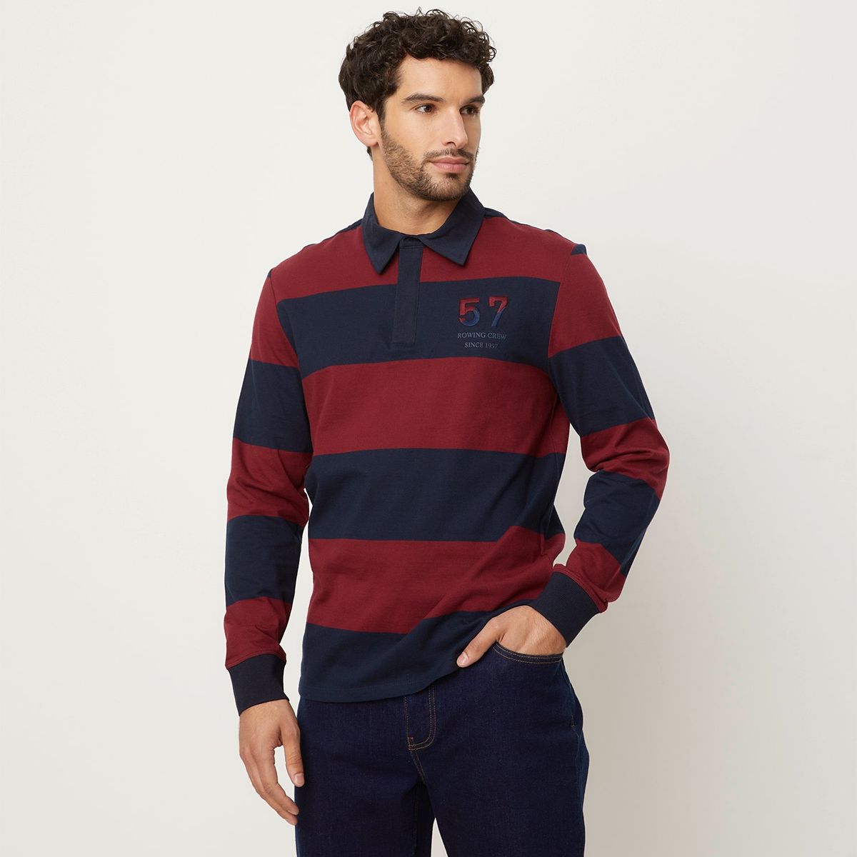 UNIVERSITY CLUB - Polera Manga Larga Algodón Hombre University Club