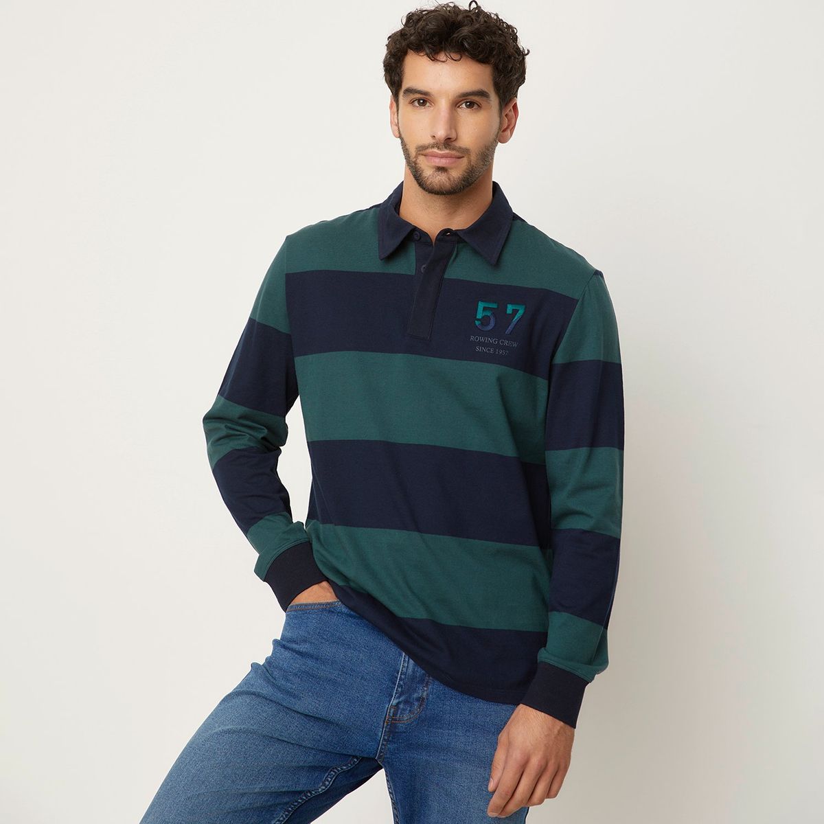 UNIVERSITY CLUB - Polera Manga Larga Algodón Hombre University Club