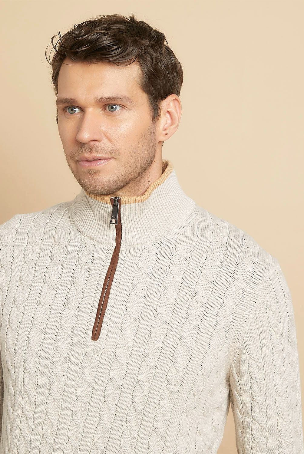 LA MARTINA - Sweater Tejido Trenzado Algodón Hombre La Martina