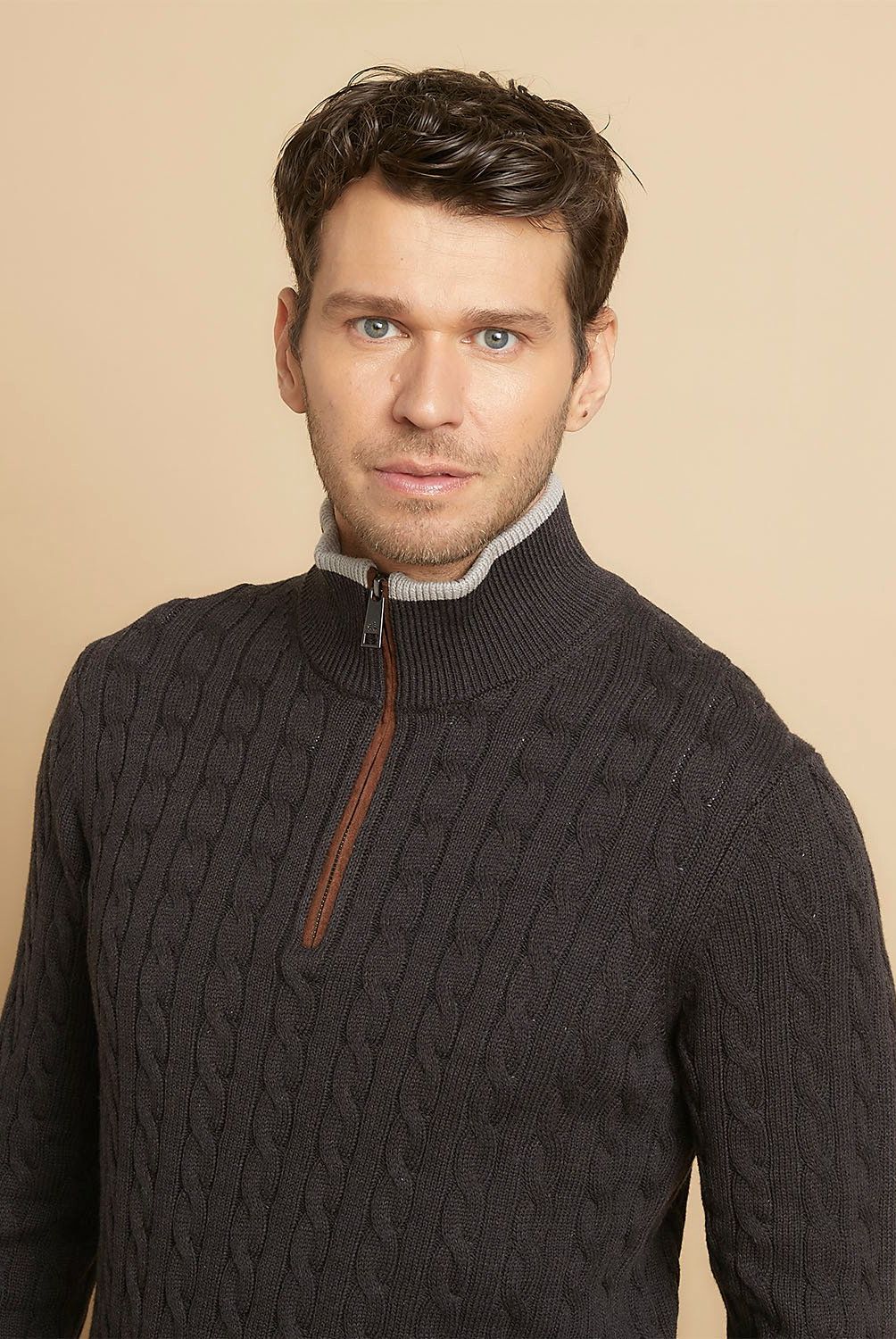 LA MARTINA - Sweater Tejido Trenzado Algodón Hombre La Martina