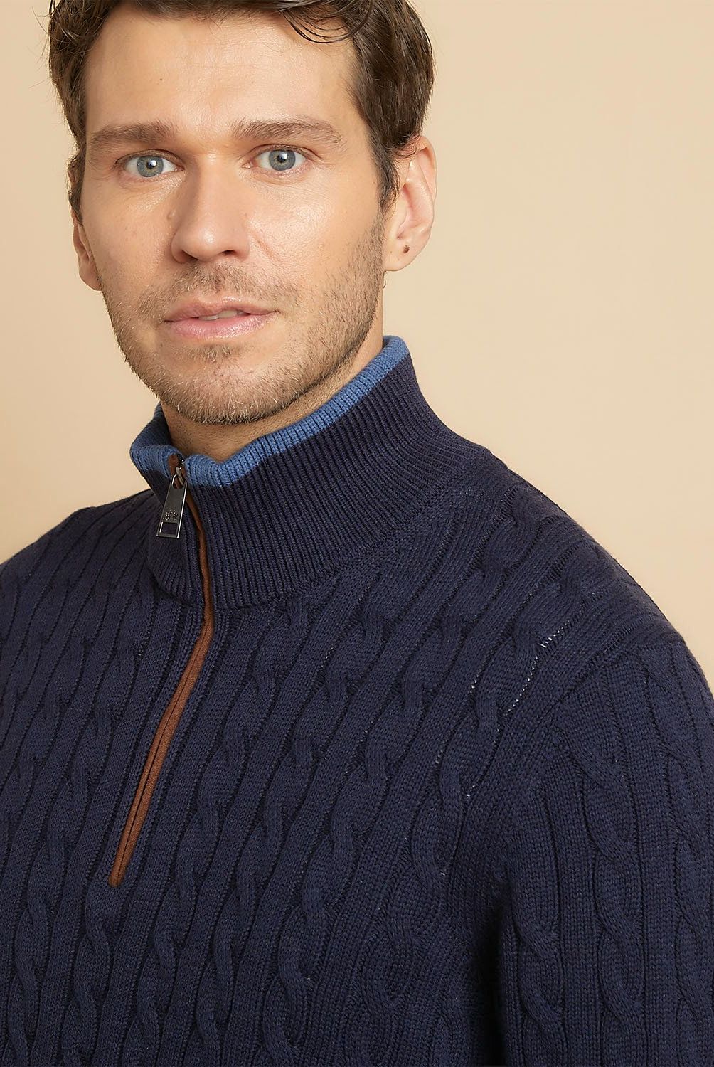 LA MARTINA - Sweater Tejido Trenzado Algodón Hombre La Martina