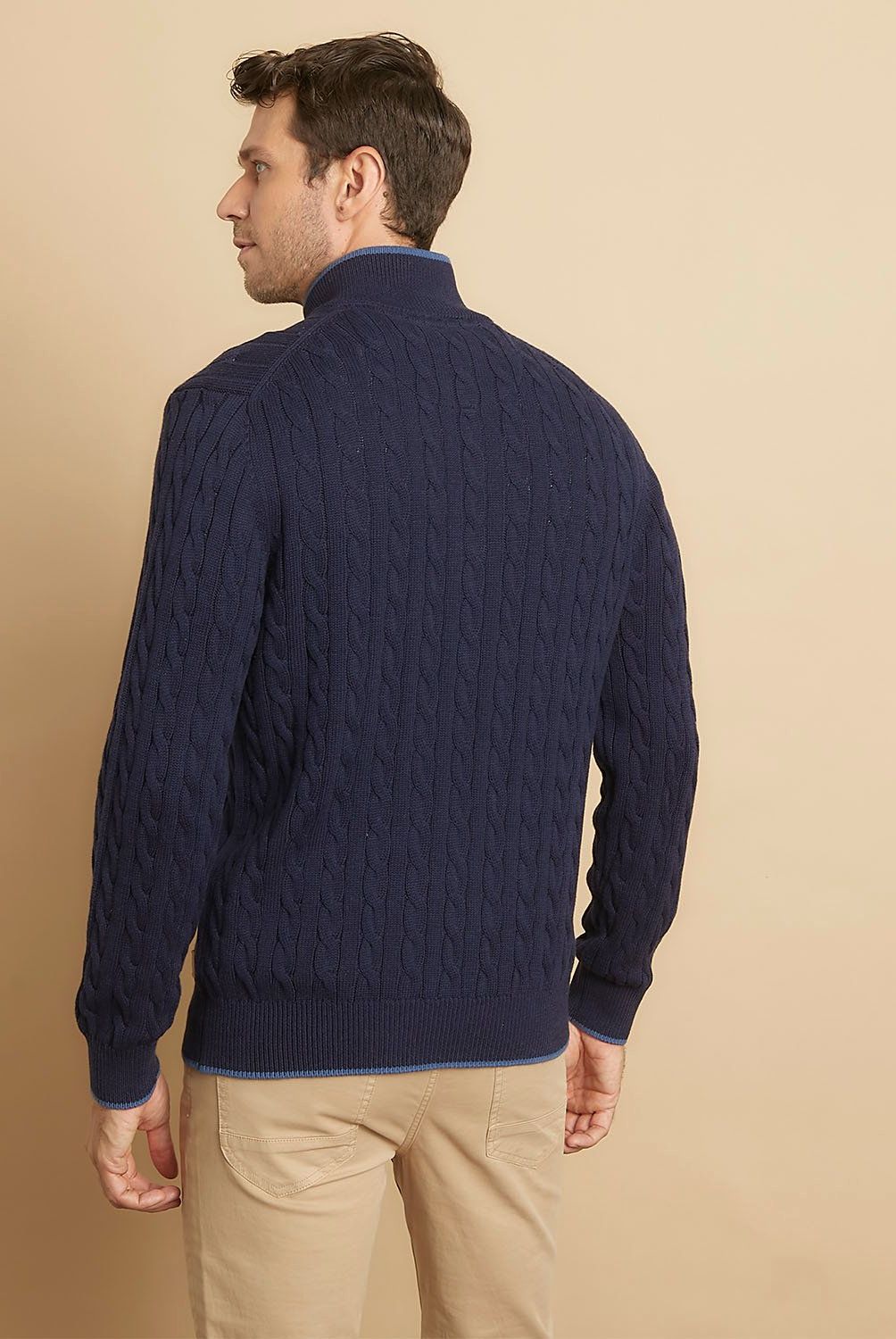 LA MARTINA - Sweater Tejido Trenzado Algodón Hombre La Martina