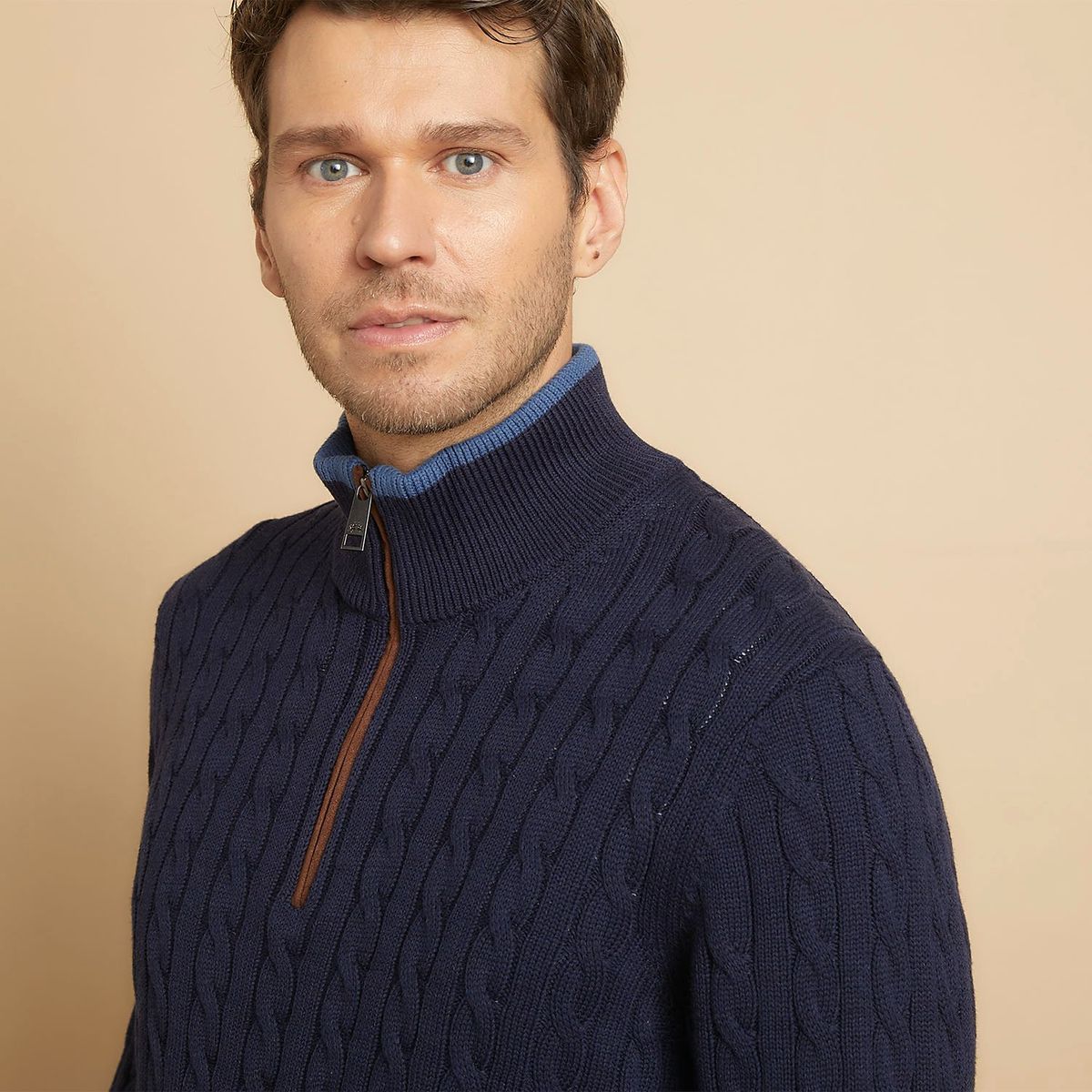 LA MARTINA - Sweater Tejido Trenzado Algodón Hombre La Martina