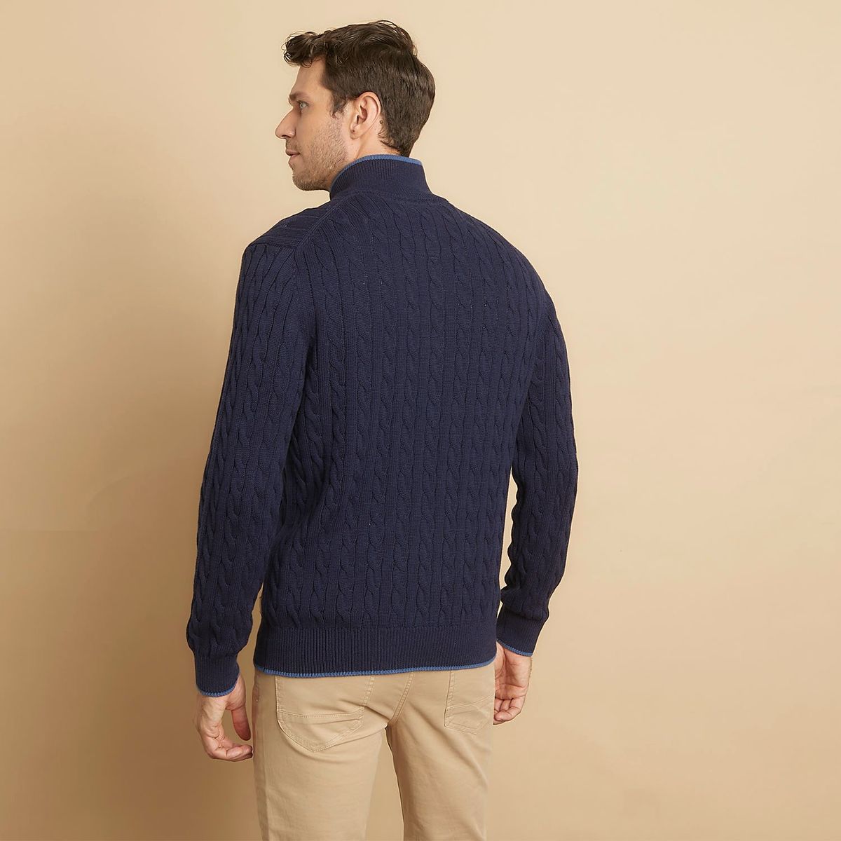 LA MARTINA - Sweater Tejido Trenzado Algodón Hombre La Martina