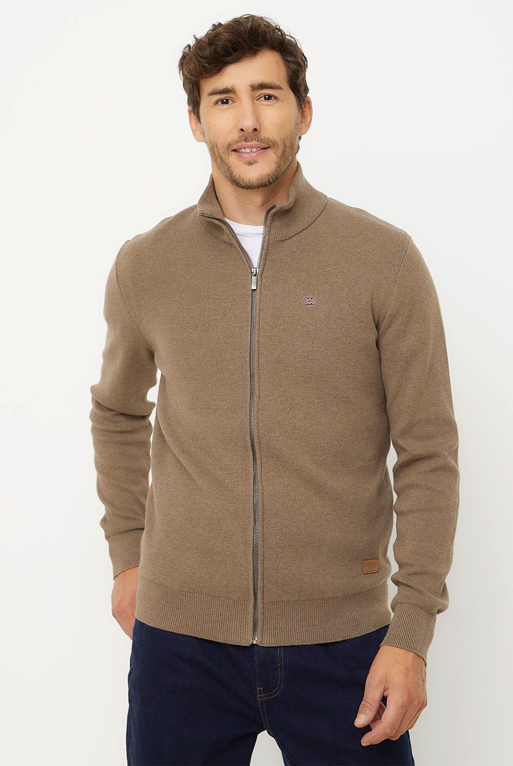 UNIVERSITY CLUB - Sweater University Club Algodón Cierre Frontal Hombre