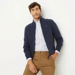 UNIVERSITY CLUB - Sweater Algodón Cierre Frontal Hombre