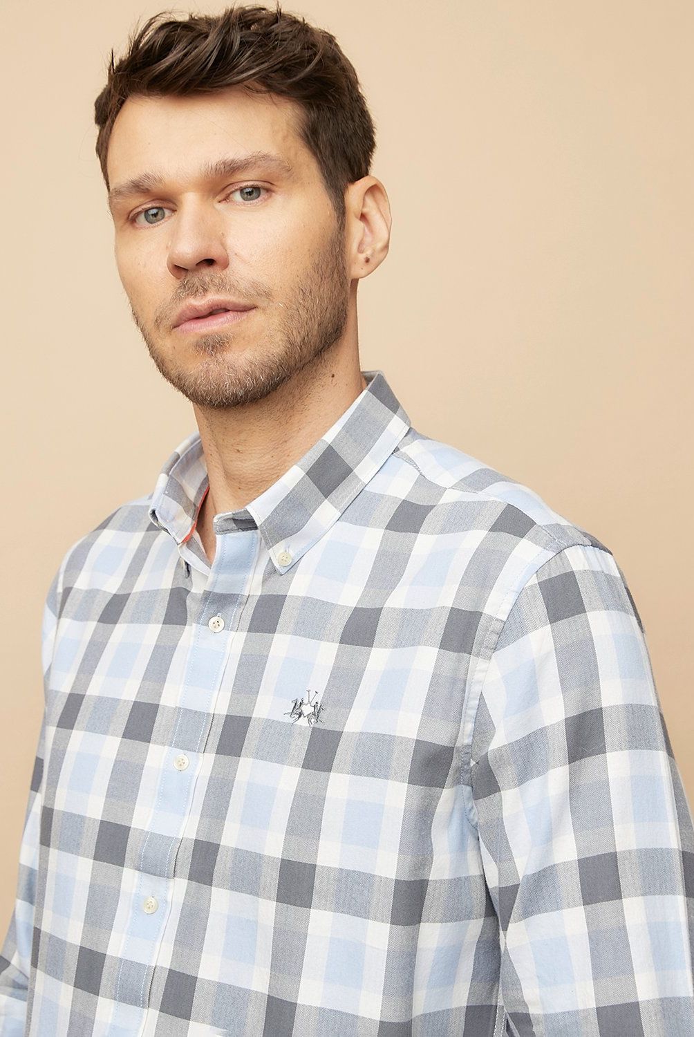 LA MARTINA - Camisa Manga Larga Casual Algodón Hombre La Martina