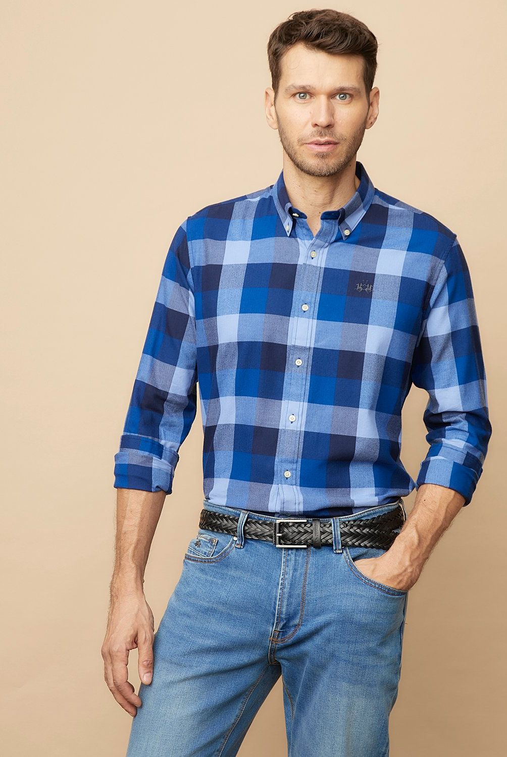 LA MARTINA - Camisa Manga Larga Casual Algodón Hombre La Martina