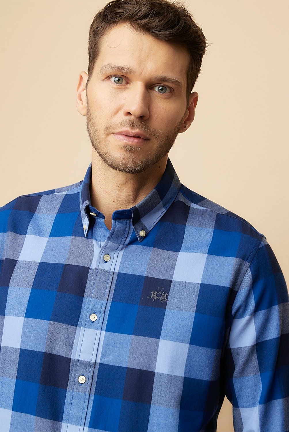 LA MARTINA - Camisa Manga Larga Casual Algodón Hombre La Martina