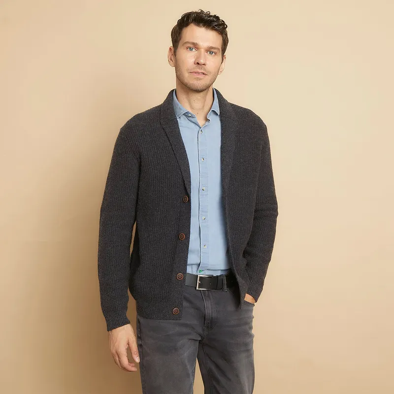 LA MARTINA - Cardigan Tejido Lana Hombre La Martina