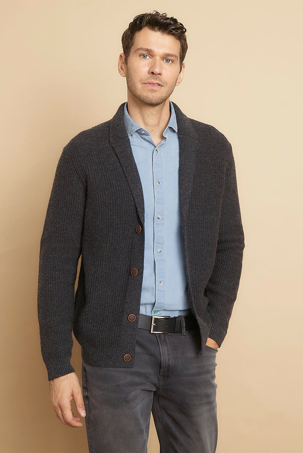 LA MARTINA - Cardigan Tejido Lana Hombre La Martina