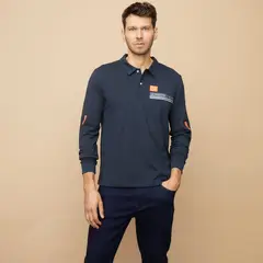 LA MARTINA - Polera Manga Larga Algodón Hombre