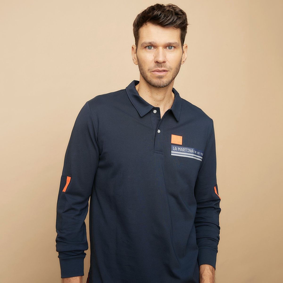 LA MARTINA - Polera Manga Larga Algodón Hombre La Martina