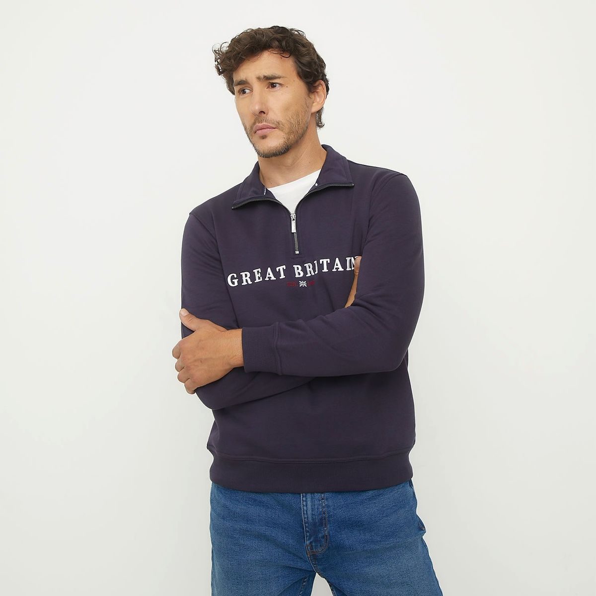 UNIVERSITY CLUB - Polerón Casual Algodón Hombre University Club