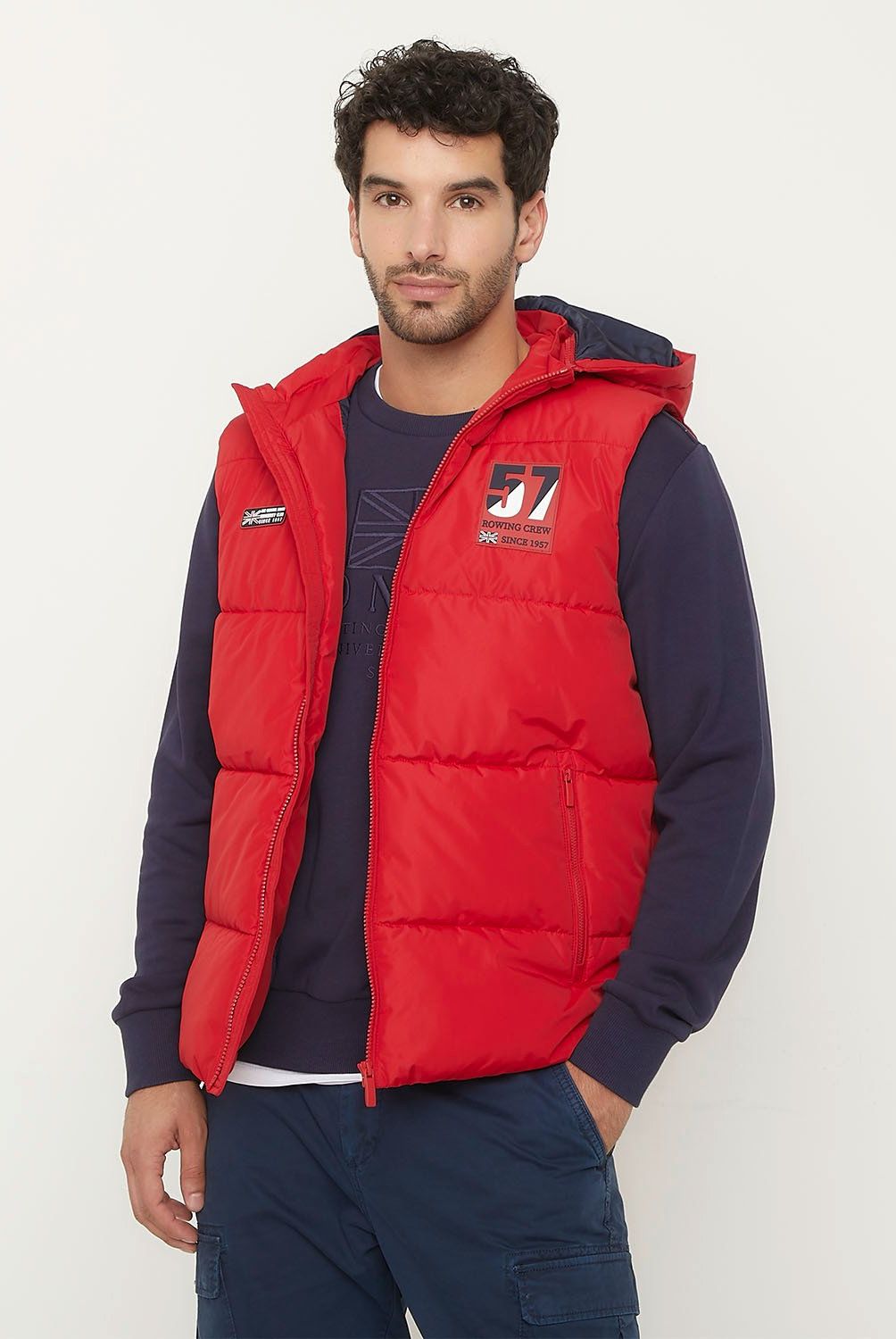 UNIVERSITY CLUB - Parka Sin Mangas Acolchada Casual University Club Hombre