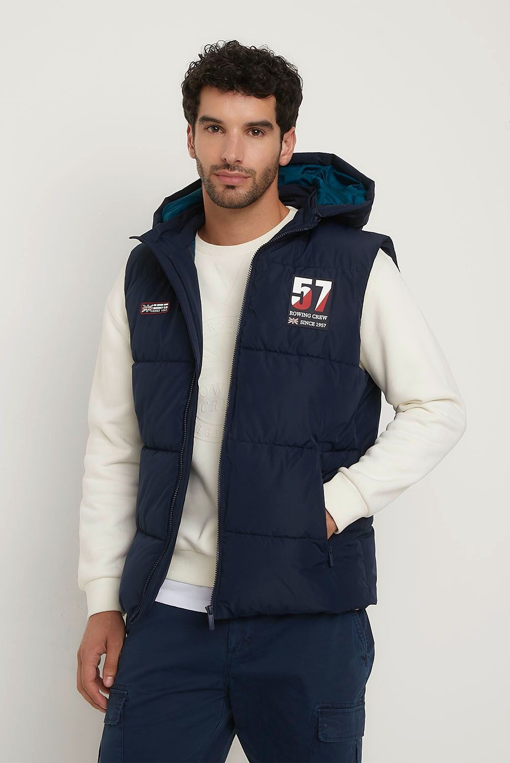 UNIVERSITY CLUB - Parka Sin Mangas Acolchada Casual University Club Hombre