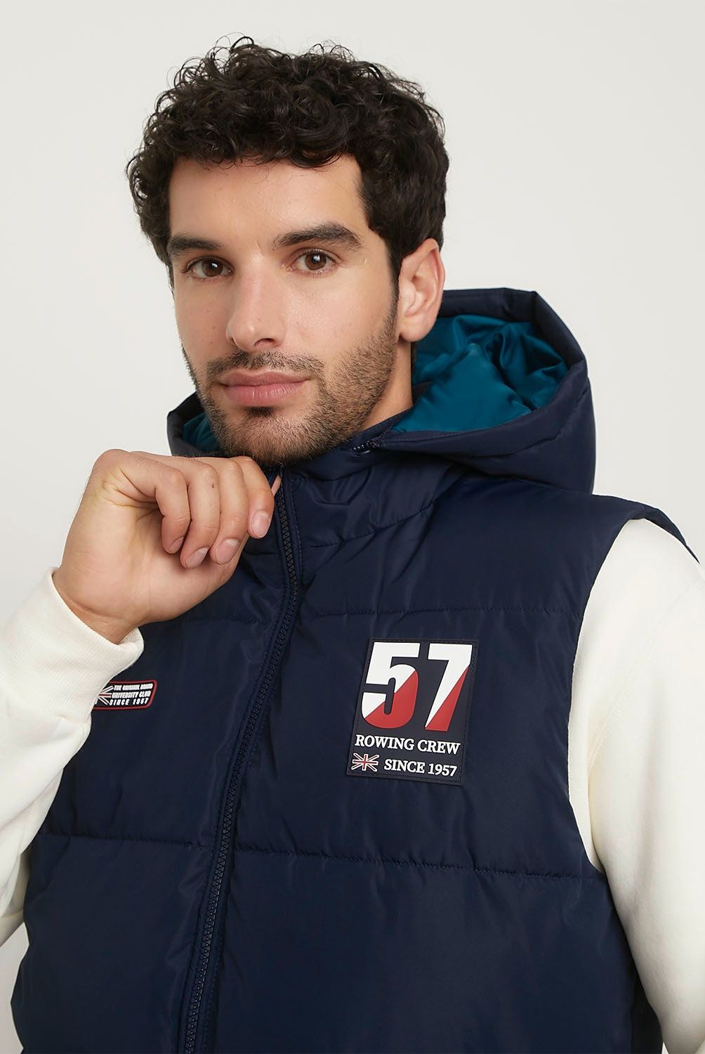 UNIVERSITY CLUB - Parka Sin Mangas Acolchada Casual University Club Hombre