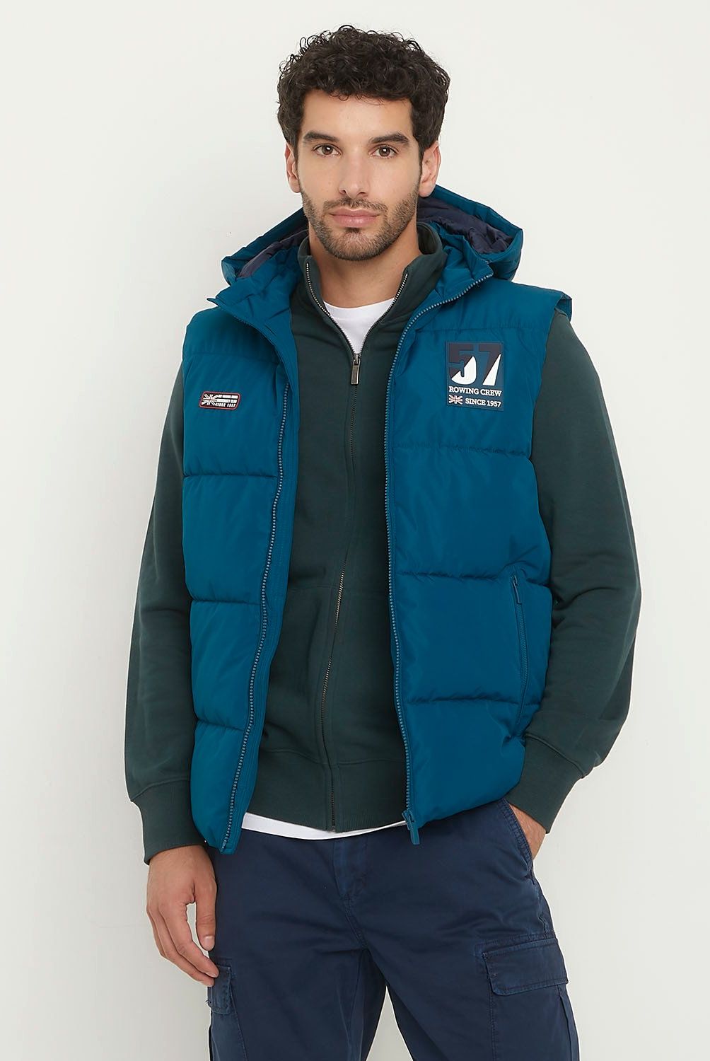 UNIVERSITY CLUB - Parka Sin Mangas Acolchada Casual University Club Hombre