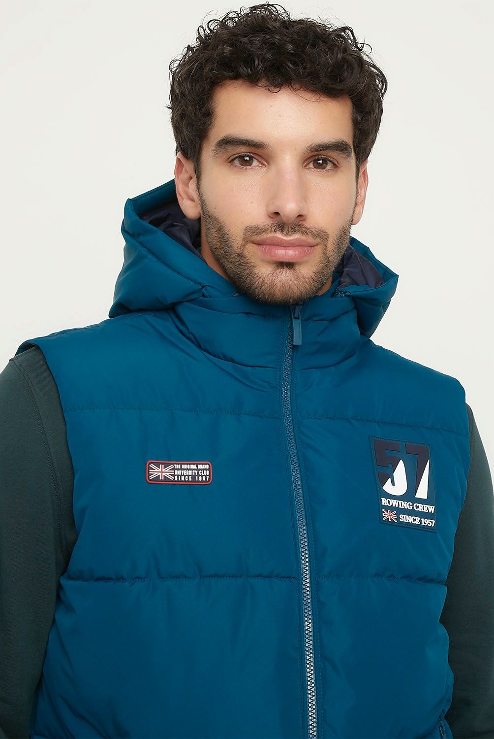 UNIVERSITY CLUB - Parka Sin Mangas Acolchada Casual University Club Hombre