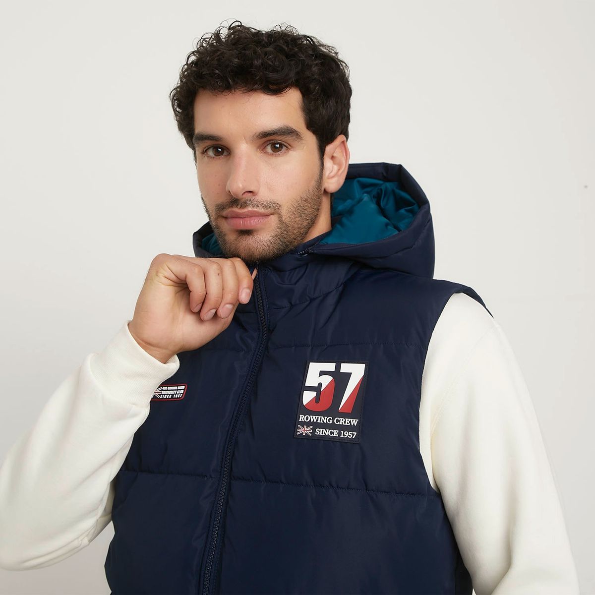 UNIVERSITY CLUB - Parka Sin Mangas Acolchada Casual University Club Hombre