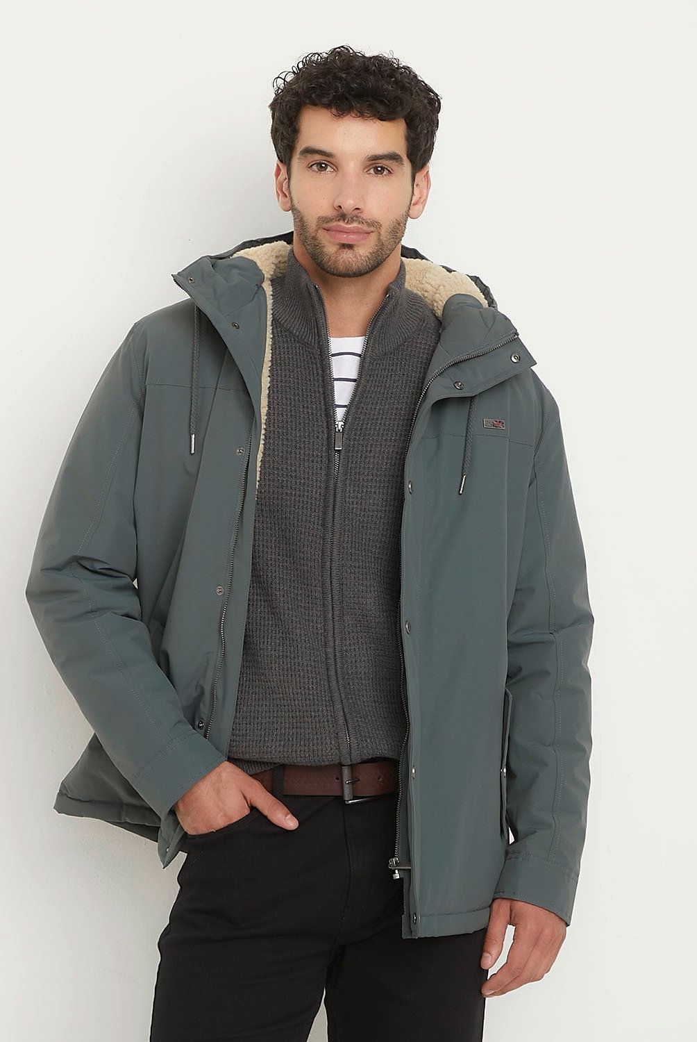 UNIVERSITY CLUB - Chaqueta University Club Manga Larga Con Gorro Hombre