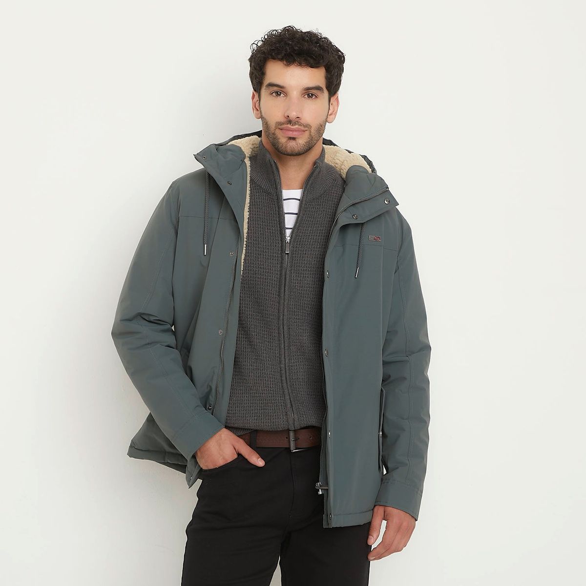 UNIVERSITY CLUB - Chaqueta University Club Manga Larga Con Gorro Hombre