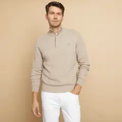 LA MARTINA - Sweater Lana Medio Cierre Hombre