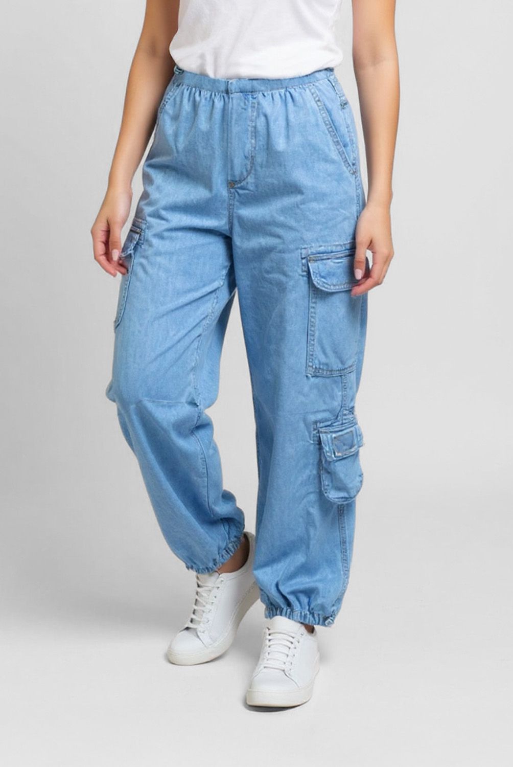 ELEVEN - Jeans Parachute Algodón Eleven Niña Diseño Liso Urbano
