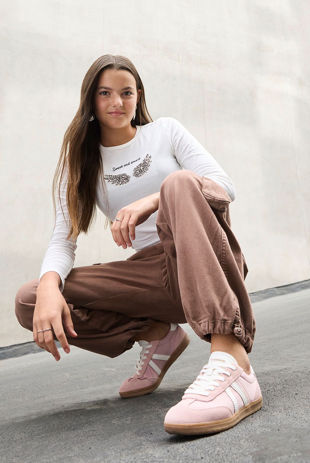ELEVEN - Jeans Parachute Algodón Eleven Niña Diseño Liso Urbano