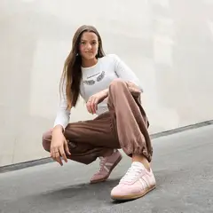 ELEVEN - Jeans Parachute Algodón Niña Diseño Liso Urbano