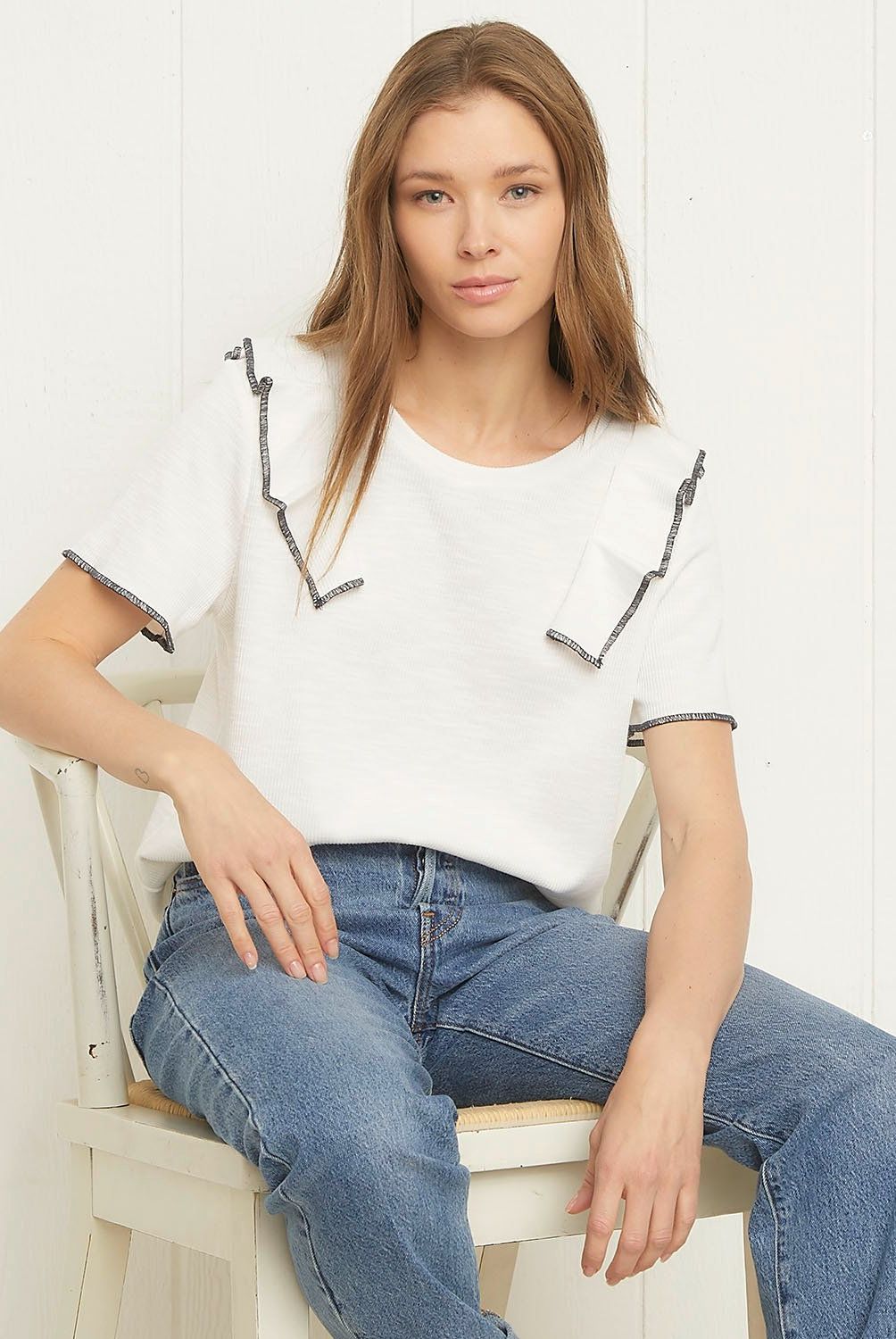 UNIVERSITY CLUB - Polera Mujer University Club Manga Corta Casual
