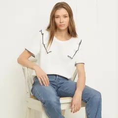 UNIVERSITY CLUB - Polera Mujer Manga Corta Casual