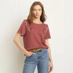 UNIVERSITY CLUB - Polera Mujer Manga Corta Casual