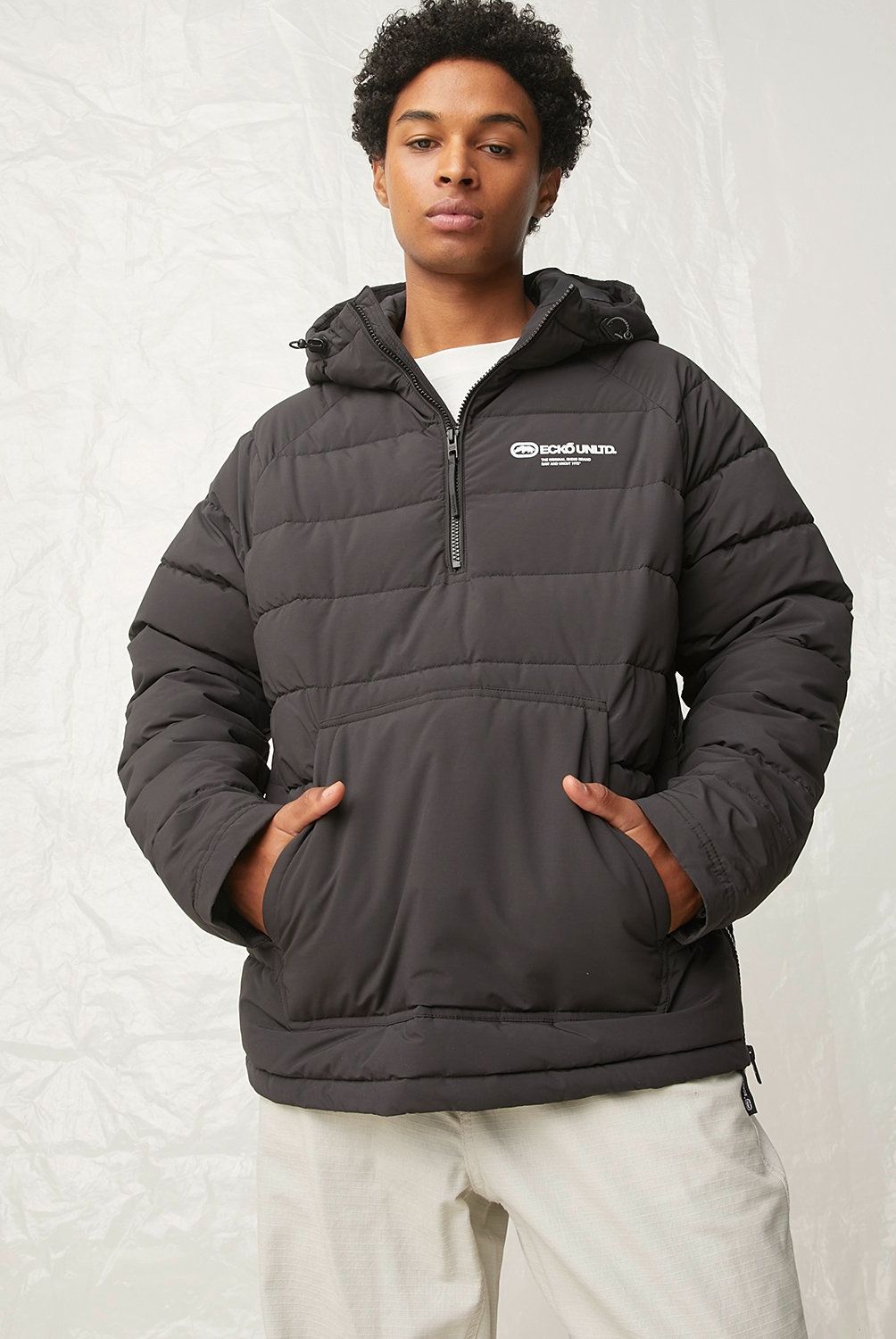 ECKO - Parka Manga Larga Hombre Ecko