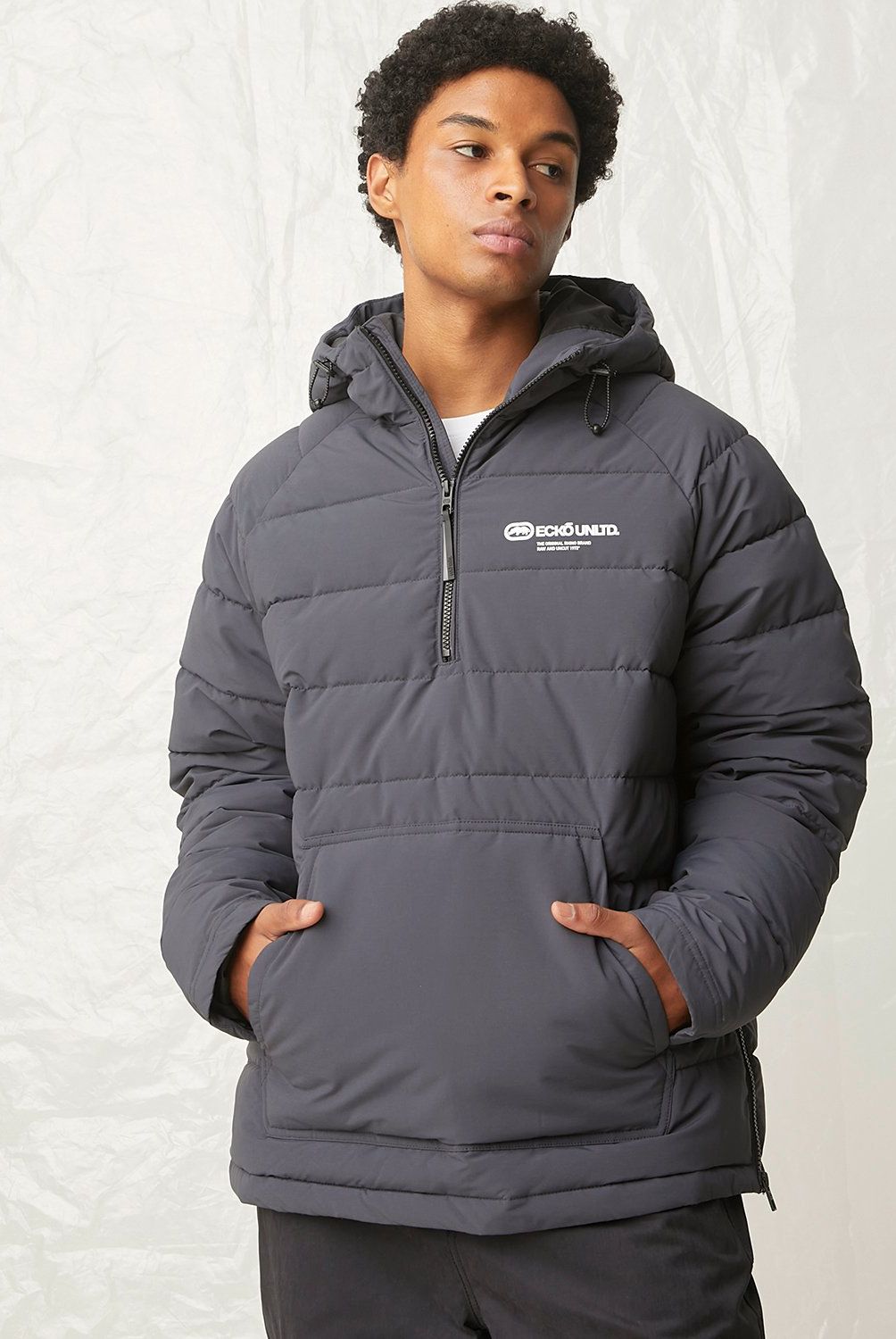 ECKO - Parka Manga Larga Hombre Ecko
