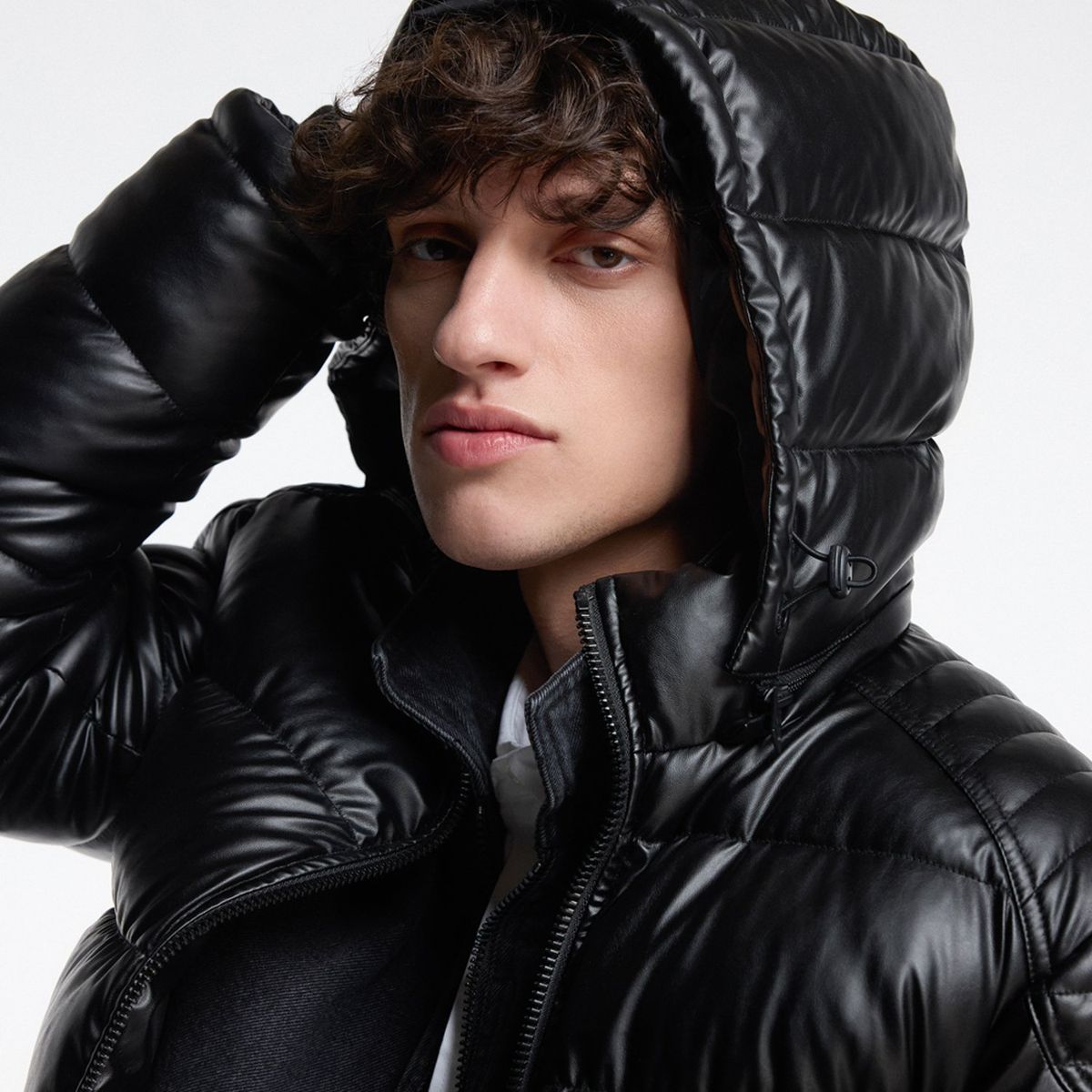 MOSSIMO - Parka Manga Larga Pu Hombre Mossimo