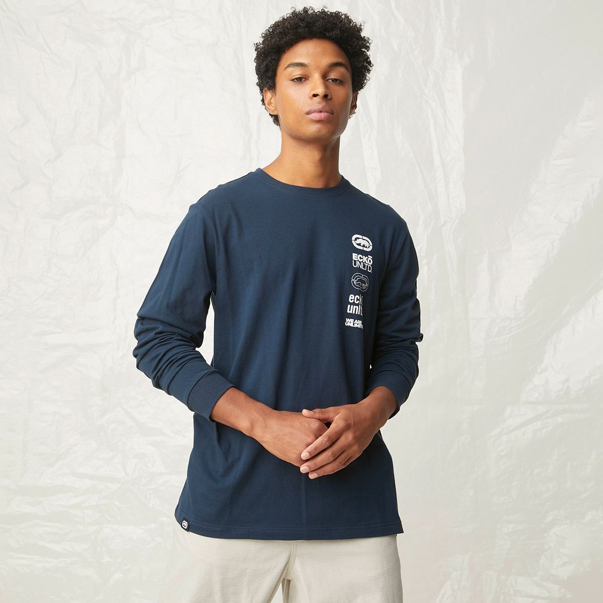 ECKO - Polera Manga Larga Algodón Hombre Ecko