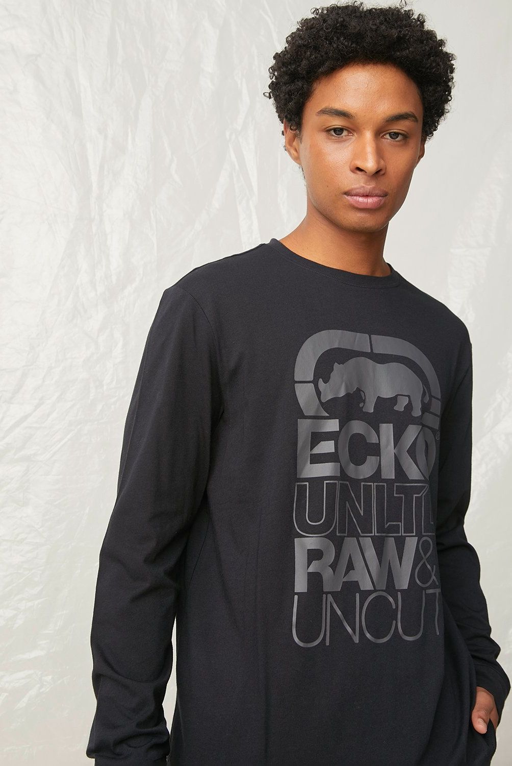 ECKO - Polera Manga Larga Algodón Hombre Ecko
