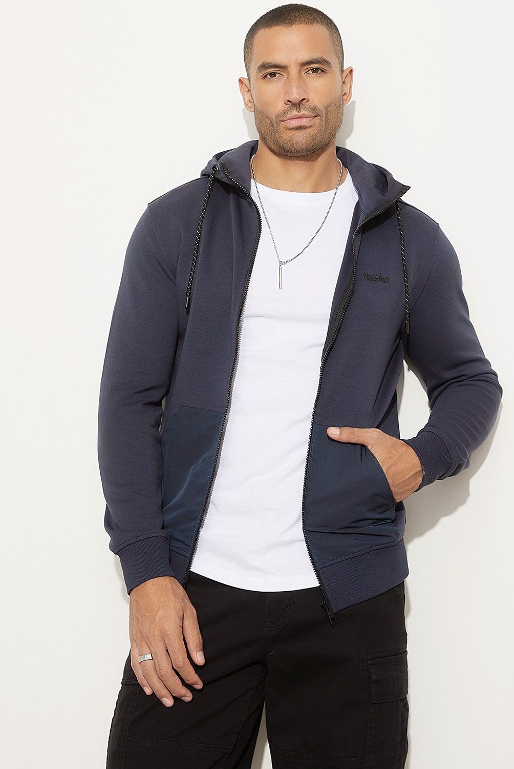 MOSSIMO - Polerón Cierre Hombre Americanino