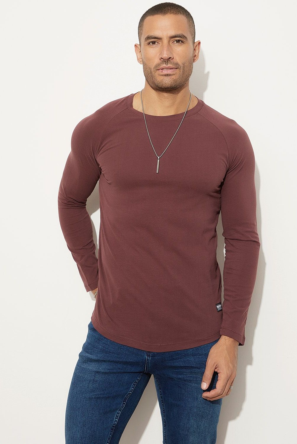 MOSSIMO - Polera Manga Larga Algodón Hombre Mossimo
