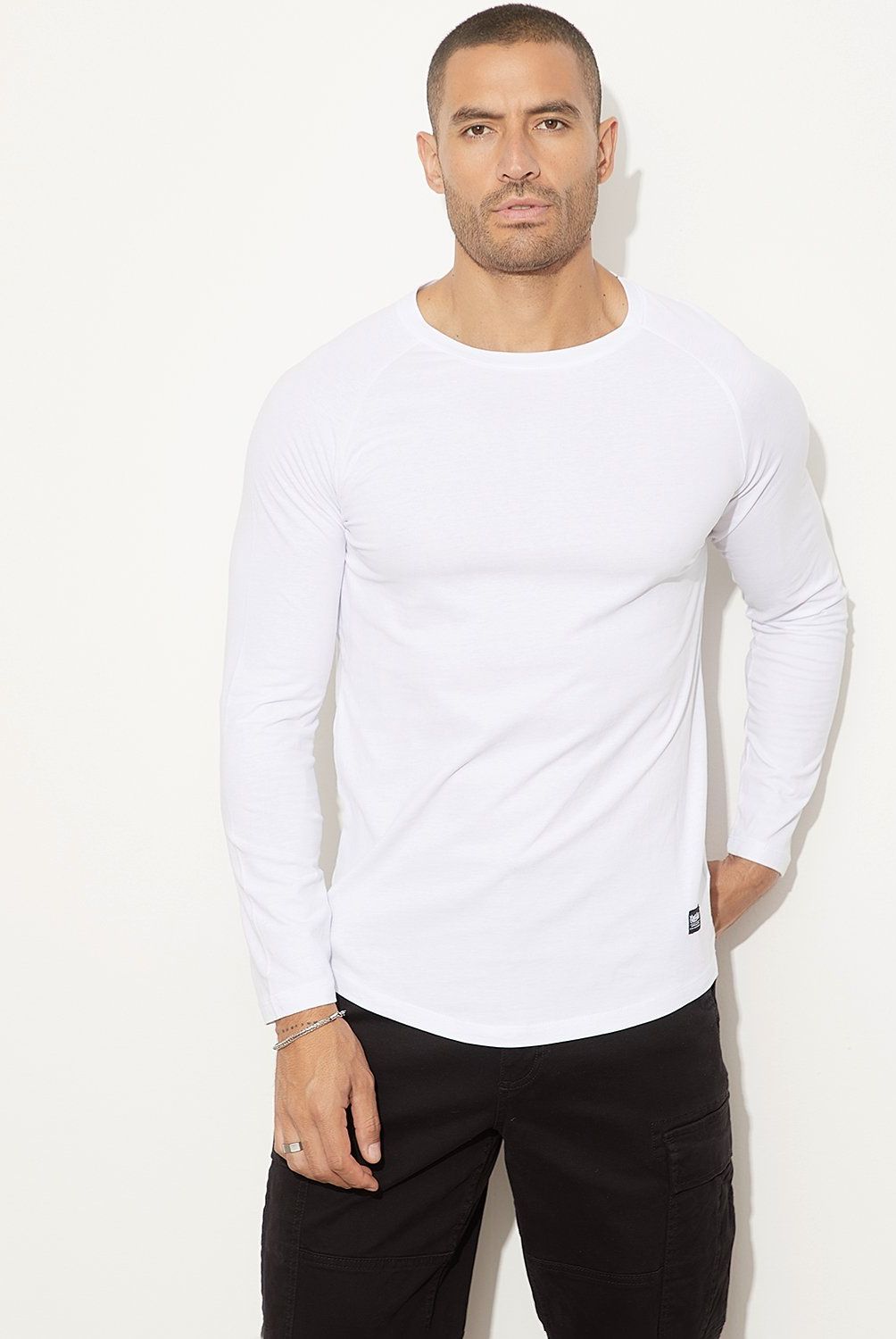 MOSSIMO - Polera Manga Larga Algodón Hombre Mossimo