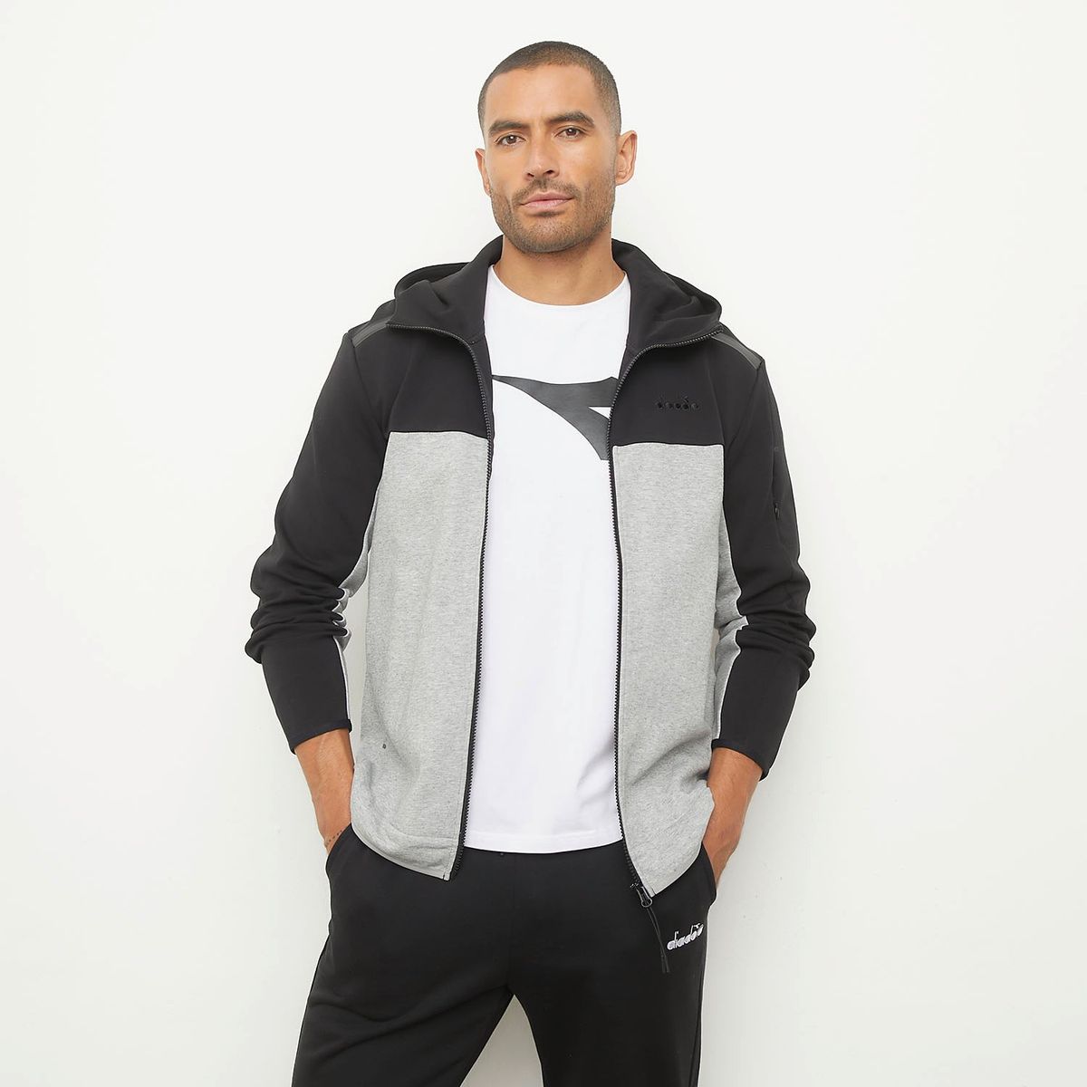 DIADORA - Polerón Deportivo Hombre Diadora